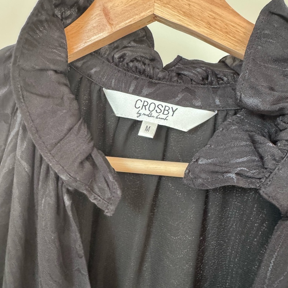 Crosby by Mollie Burch Black Tiered Midi Dress - Picture 3 of 7